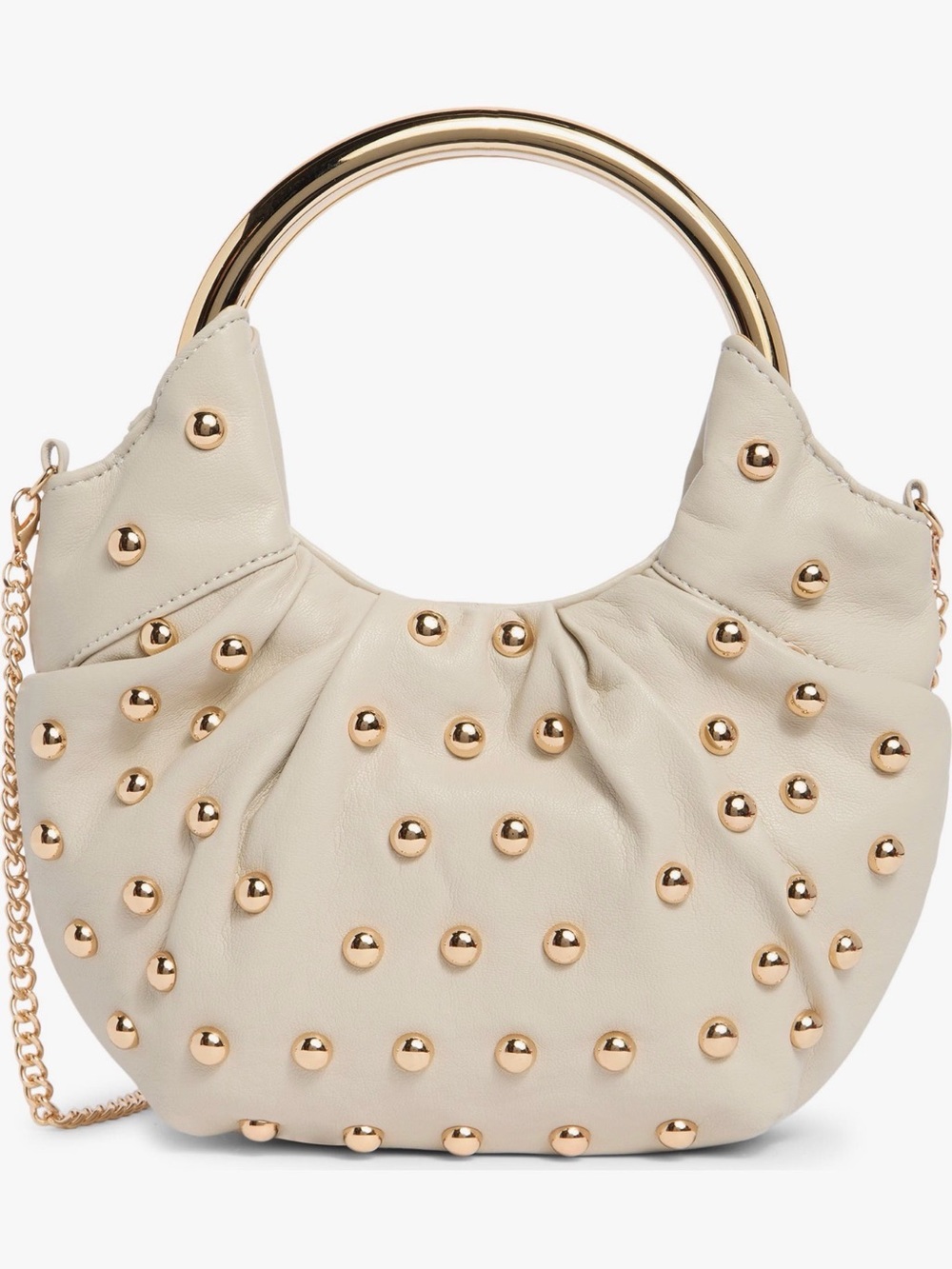 DV by Dolce Vita Cream Mini Tote with Gold Ring Handle
